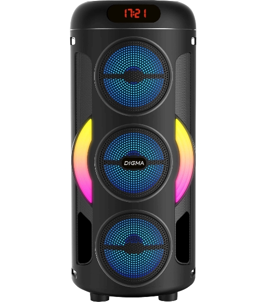 Минисистема Digma D-MC1721 черный 10Вт FM USB BT micro SD