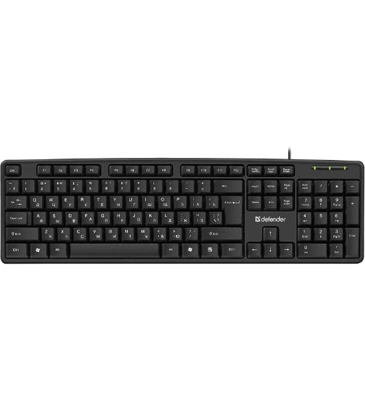 Клавиатура проводная Defender Element HB-520, USB, черный