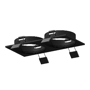 Корпус светильника C6526 SBK черный песок 160*80*H25mm MR16 GU5.3