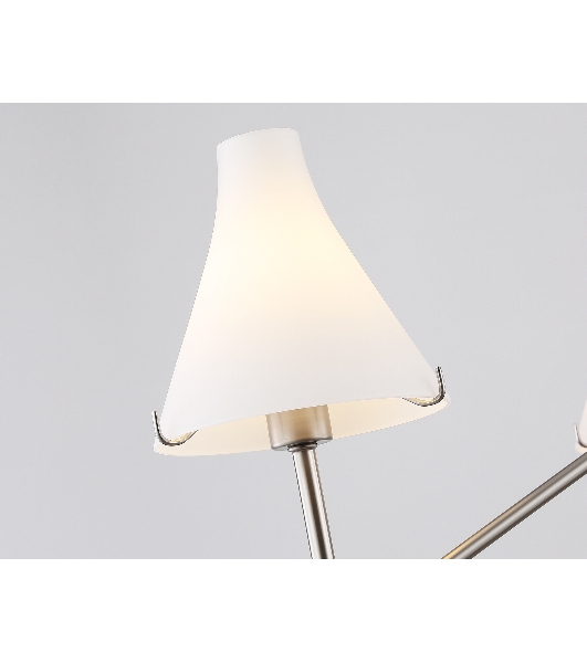 Люстра Ambrella light LH57121/3 SN/FR никель/белый матовый E14/3 max 40W D650*590
