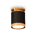 Светильник Ambrella Light XS8142030 SBK/PYG черный песок/золото желтое полированное GX53 (N8909, C8142, N8124), фото4