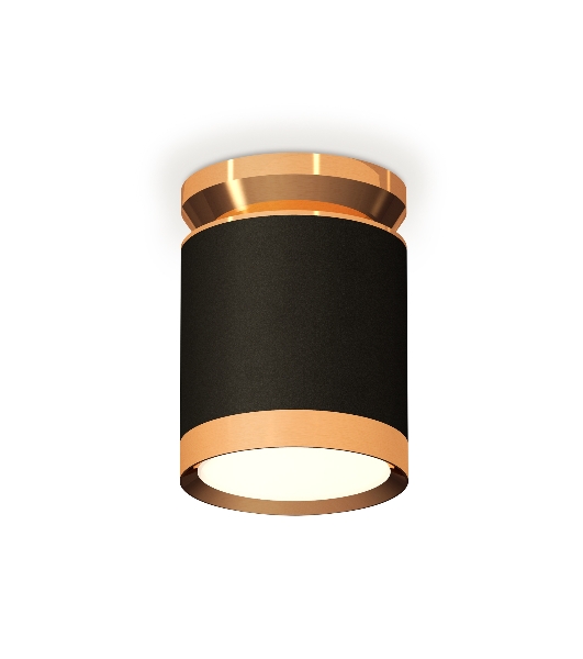Светильник Ambrella Light XS8142030 SBK/PYG черный песок/золото желтое полированное GX53 (N8909, C8142, N8124)