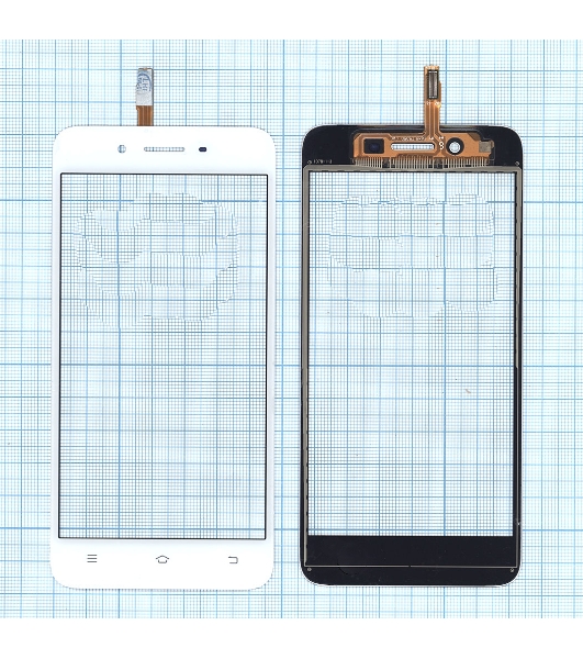 Сенсорное стекло (тачскрин) для Vivo Y53 (Y53i), белое