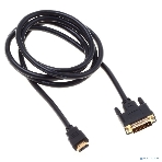 Кабель аудио-видео Buro HDMI (m)/DVI-D (Dual Link) (m) 1.8м. феррит.кольца позолоченные контакты черный, фото2