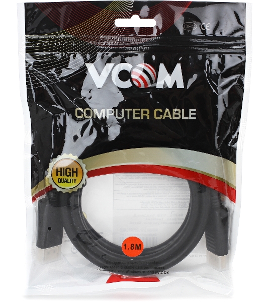 Кабель VCOM VHD6220-1.8MO Кабель соединительный DisplayPort 1,8 м