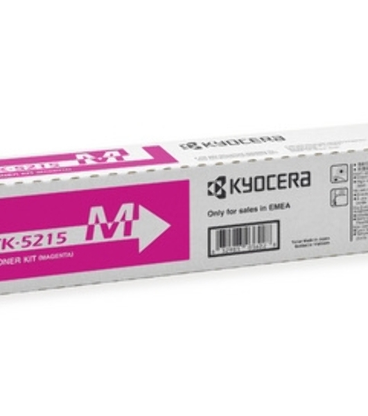 Картридж лазерный Kyocera TK-5215M (1T02R6BNL0) пурпурный для TASKalfa 406ci 15000 стр.