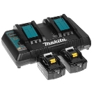 Аккумулятор+з\у Makita 191L75-3DC18RD-1шт+BL1850B-2шт,18В,5.0А·ч,Li-ion,кор, фото6