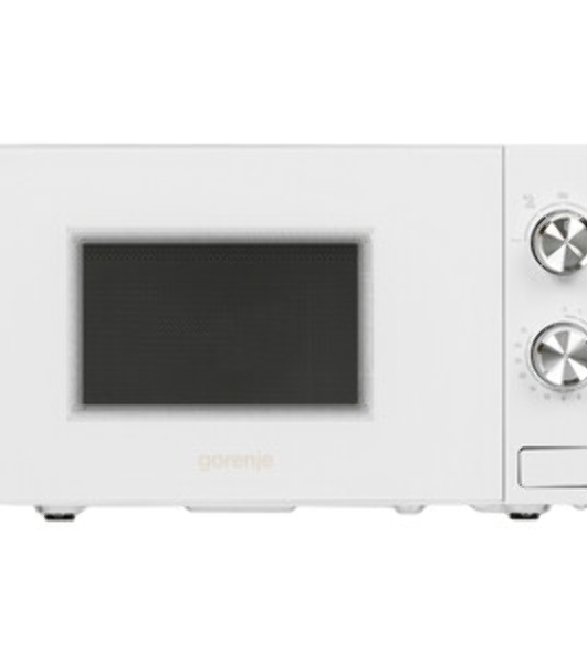 Микроволновая печь Gorenje MO20E1W2 белый, 20 л, 800 Вт, переключатели - поворотный механизм