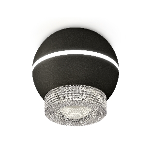 Светильник Ambrella Light XS1102030 SBK/CL черный песок/прозрачный MR16 GU5.3 LED 3W 4200K (C1102, N7191)