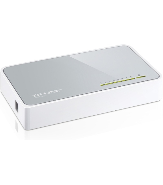 Коммутатор TP-Link SOHO TL-SF1008D Коммутатор 8-port 10/100M mini Desktop Switch, 8 10/100M RJ45 ports, Plastic case