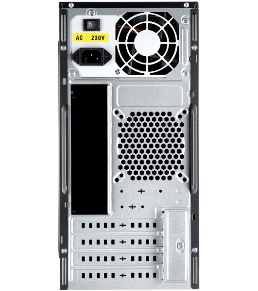 Корпус Foxline FL-733R-450W, Mini-Tower, чёрный, БП 450 Вт