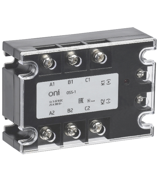 Реле твердотельное OSS-1 40А 380В AC 3-32В DC ONI OSS-1-3-40-B