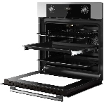 Встраиваемый духовой шкаф Kuppersberg HO 677 BX, High-Tech, объем 70 л, 13 режимов, электронное управление (утапливаемые переключатели, аналоговый дисплей), телескопические направляющие на одном уровне, максимальная температура 300 градусов, 2 стекла в дверце, черный/нержавеющая сталь, фото4