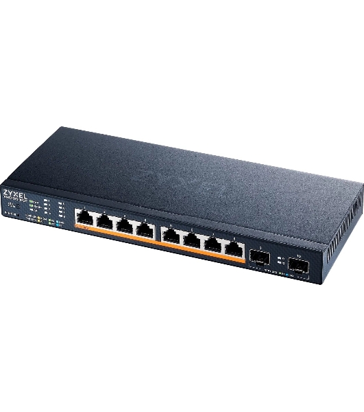 Коммутатор Zyxel XMG1915-10EP-EU0101F (L2+) 8x2.5 Гбит/с 2SFP+ 8PoE++ 130W управляемый
