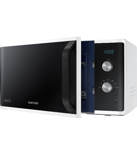 Микроволновая печь Samsung MS23K3614AW белый, 23 л, 800 Вт, переключатели - поворотный механизм