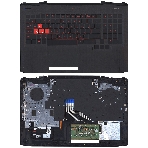 Клавиатура для ноутбука HP Omen 15-CE черная с подсветкой, Топкейс, фото5