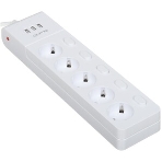 Сетевой фильтр QUMO Power Bar PRO 6SP4U (P-0006), белый, фото3
