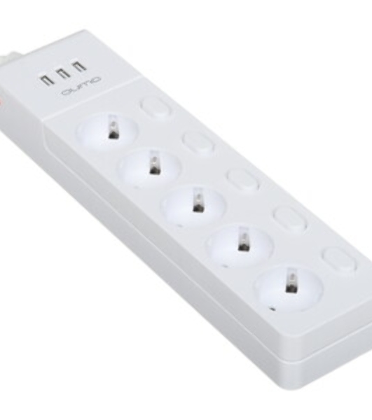 Сетевой фильтр QUMO Power Bar PRO 6SP4U (P-0006), белый