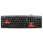 Клавиатура проводная NAKATOMI KN-02U USB черный, фото 1