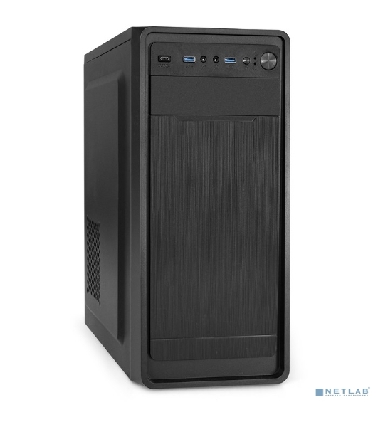 Компьютерный корпус Miditower ExeGate EX287372RUS XP-332UC-XP350 (ATX, XP350 с вент. 12см, 2*USB 3.0+1*TypeC, аудио, черный)