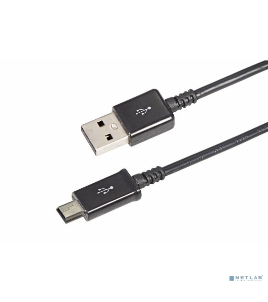 Кабель USB Rexant miniUSB длинный штекер 1 м черный