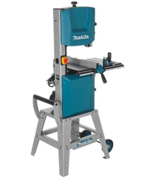 Пила Makita LB1200F ленточная [LB1200F] 900Вт,400\800м\мин,рез-165х305мм,81.2кг,кор,стол на ножках,подсв,угл направляющая+5полотен