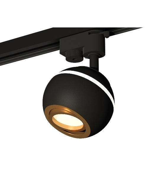 Светильник Ambrella light XT1102023 SBK/PYG черный песок/золото желтое полированное MR16 GU5.3 LED 3W 4200K