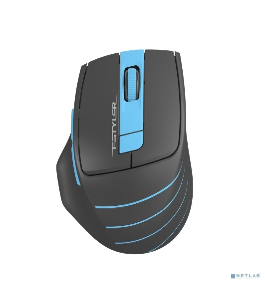 Мышь беспроводная A4Tech Fstyler FG30S серый/синий, 2000 dpi, радиоканал, USB, кнопки - 5