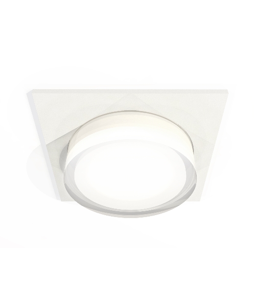 Комплект встраиваемого светильника Ambrella light XC7631043 SWH/FR/CL белый песок/белый матовый/прозрачный MR16 GU5.3 (C7631, N7160)