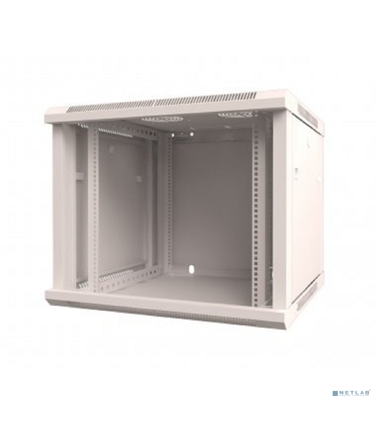 Настенный шкаф Rexant 19' 9U 600×600×501 (ШxГxВ), дверь стекло, металлическая задняя стенка, боковые съемные стенки, RAL 7035