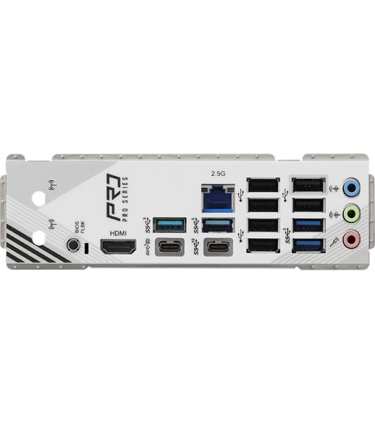 Материнская плата ASRock B850 PRO RS, AM5, AMD B850, 4xDDR5, 4xSATA, 4xM.2, 1xPCIe 5.0 x16, 1xPCIe 4.0 x4, 1xHDMI, 1xUSB-C, 1x2.5Gb LAN, 1xUSB-C 10Gbps, 1xUSB-C 5Gbps, 4xUSB-A 5Gbps, 6xUSB-A 2.0, 3x3.5 мм, 7.1, ATX