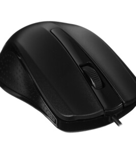 Мышь проводная Acer OMW010 черный, 1200 dpi, USB, кнопки - 3