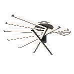Потолочный светодиодный светильник Ambrella light FL6242 BK черный 135W 3000K-6400K 900*750*230 (ПДУ ИК), фото9