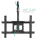 Потолочный кронштейн ONKRON N1L для телевизора 32'-80' потолочный телескопический, черный, фото30