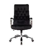 Кресло руководителя Бюрократ T-9928SL Fabric черный Italia Black, крестов. металл хром, фото20