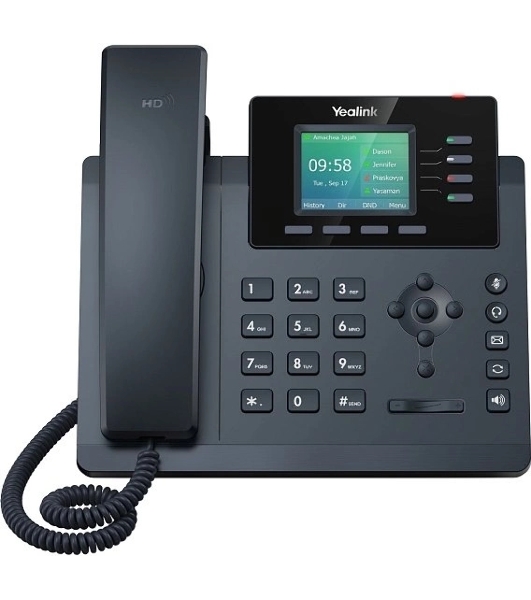Настольный IP-телефон YEALINK SIP-T34W, 4 аккаунта, Wi-Fi, USB, 2.4' цветной экран, PoE, GigE, БП в компл. Шт