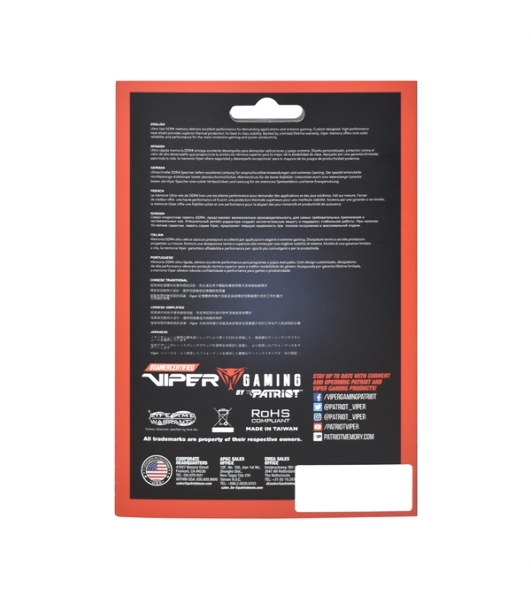 Оперативная память Patriot Viper Elite II, DDR4, 16GB (2x8 GB), 3600 MHz, CL20, DIMM, радиатор, красный, черный