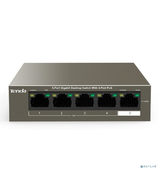 Коммутатор 5PORT 1000M 4POE Tenda TEG1105P-4-63W