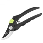 Секатор садовый Deli DL580207 цельнокованный, лезвия с тефлоновым покрытием, длина 215мм, макс. диаметр резки 12мм, сталь SK5, фото4