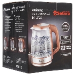 Чайник электрический Sakura SA-2722BR 2,2л,стекл,темный шоколад, фото5