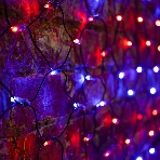 Гирлянда Neon-night Сеть 'НЕТ ЛАЙТ' 2.5мх2.5м 432 LED 26Вт 220В IP44 черный провод; красн./син., фото2