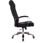 Кресло руководителя Бюрократ T-9928SL Fabric черный Italia Black, крестов. металл хром, фото19