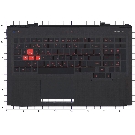 Клавиатура для ноутбука HP Omen 15-CE черная с подсветкой, Топкейс, фото2