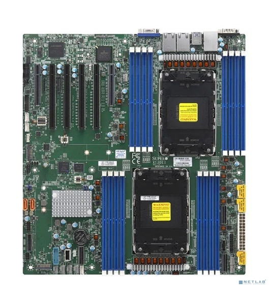Материнская плата Supermicro MBD-X13DEI-B 2xLGA-4677, Intel Xeon SP gen 4, Intel C741, 16x DDR5 4800/4400/4000 MHz. 2x1Gbe Base-T BCM5720+1xMgmt LAN, 10xSATA3, 2xSATA-DOM, 6xUSB3, 4xPCI-Ex16+2xPCI-E x8+3xMCIO x8, 2xM.