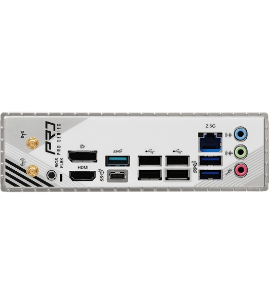 Материнская плата ASRock B850M PRO RS WIFI, AM5, AMD B850, 4xDDR5, 4xSATA, 3xM.2, 1xPCIe 5.0 x16, 1xPCIe 3.0 x4, 1xDP, 1xHDMI, 1x2.5Gb LAN, Wi-Fi 6E, Bluetooth 5.2, 1xUSB-C 10Gbps, 1xUSB-A 10Gbps, 2xUSB-A 5Gbps, 4xUSB-A 2.0, 3x3.5 мм, 7.1, mATX
