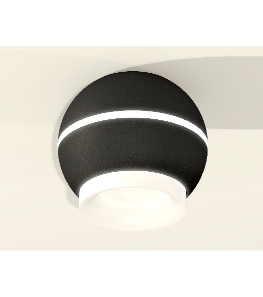 Светильник Ambrella Light XS1102041 SBK/FR черный песок/белый матовый MR16 GU5.3 LED 3W 4200K (C1102, N7165)