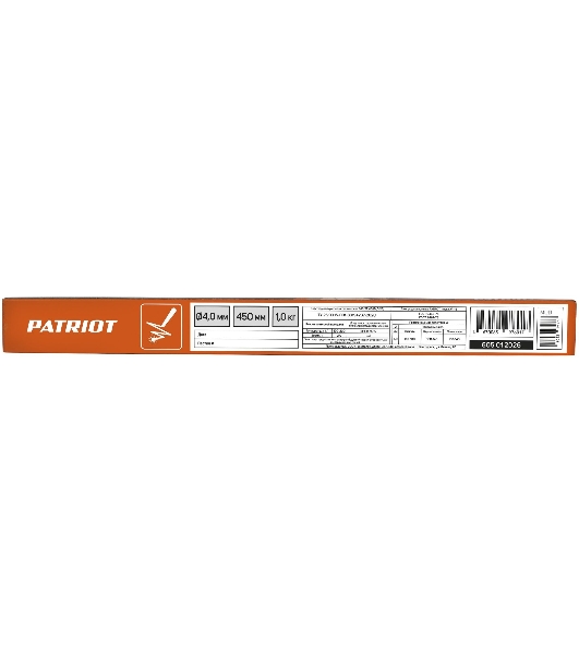 Электроды Patriot МР-3С D 4 мм L 450 мм 1050 гр (605012010)