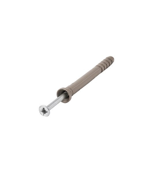 Дюбель-гвоздь Kranz потайной бортик, полипропилен 6х60 пакет (100 шт/уп)
