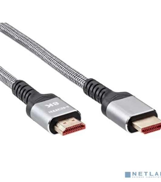 Кабель HDMI 19M/M,ver. 2.1 8KX60Hz (Econom) оплетка 5m iOpen ACG859A-5.0