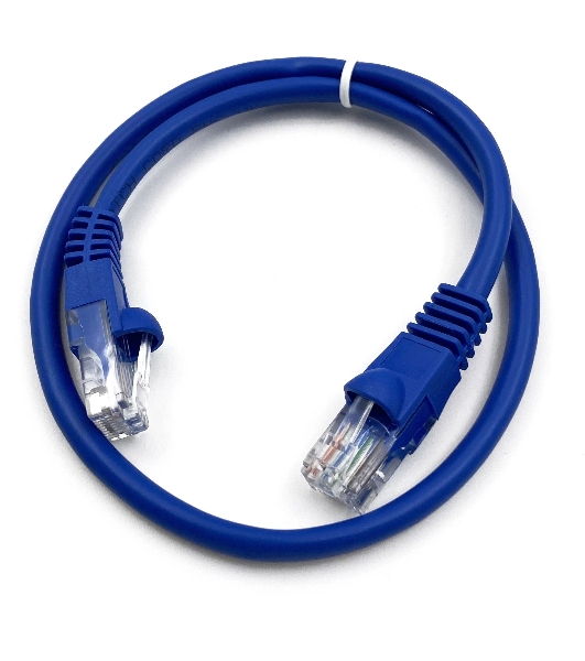 Патч-корд Buro UTP 4 пары cat.5e CCA molded 0.25м голубой RJ-45 (m)-RJ-45 (m)